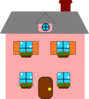 Totetude Pink House Clip Art