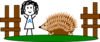 Hedgehog Pen Line 1 Revised Best Final For Real Clip Art