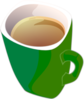 Purple-green Coffee Tea Mug Clip Art