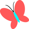 Red Blue Butterfly Clip Art