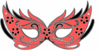 Coral Masquerade Mask Clip Art