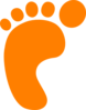 Foot Print Left Clip Art