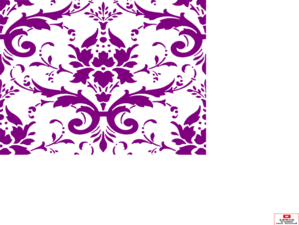 Purple 2 Damask Clip Art