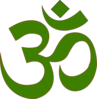 Om Symbol Green Clip Art