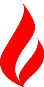 Red Flame 2 Clip Art