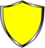 Escudo Medieval Amarelo Clip Art