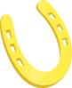 Gloden Horse Shoe Clip Art