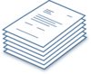Stack Of Papers Blue Clip Art