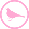 Pink Early Bird Clip Art