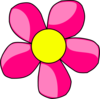 Hot Pink Flower Clip Art