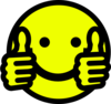 Thumbs Up Smiley Clip Art