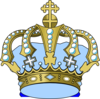 Baby Blue Crown Clip Art