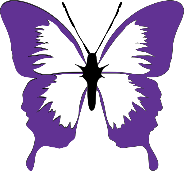 Purple Butterfly Clip Art at Clker.com - vector clip art online