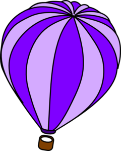 Hot Air Balloon Purple Clip Art