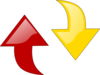 Refresh Red Yellow Clip Art