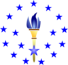 Blue Torch Clip Art
