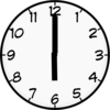 6 O Clock Clip Art