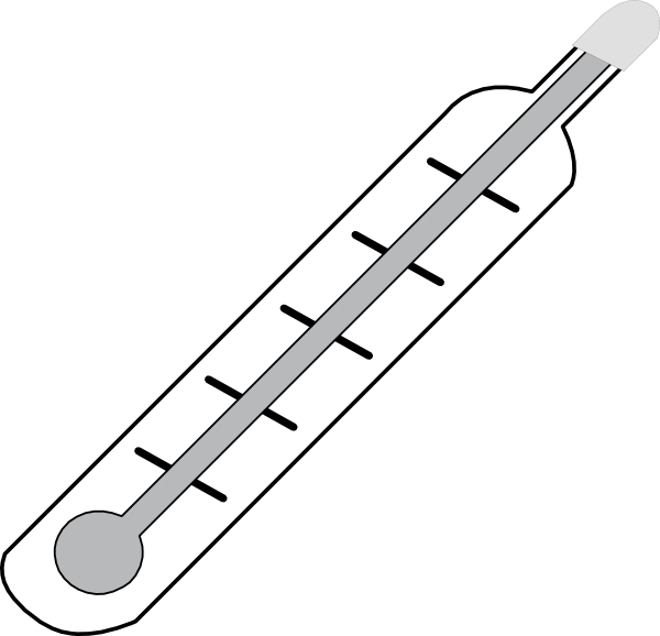 thermometers clip art. Thermometer Hot - Outline