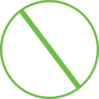 Green No Symbol Clip Art