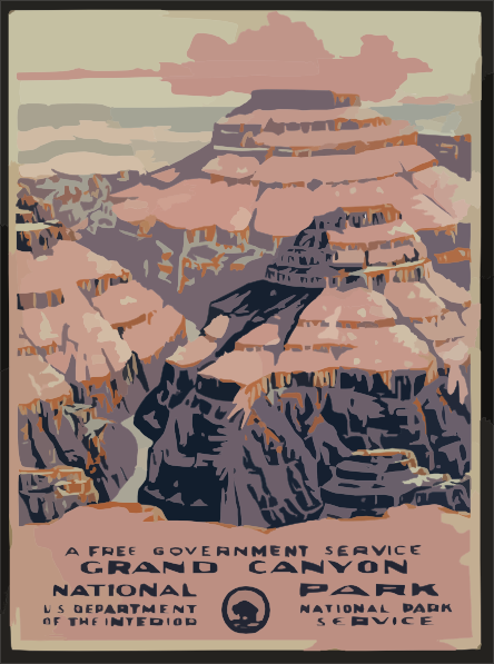 Grand Canyon National Park, A Free Government Service Clip Art at Clker