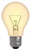 Light Bulb 25% Lit Clip Art