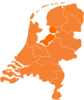 Kaart Nederland Oranje Clip Art