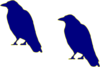 Blue Crow Clip Art