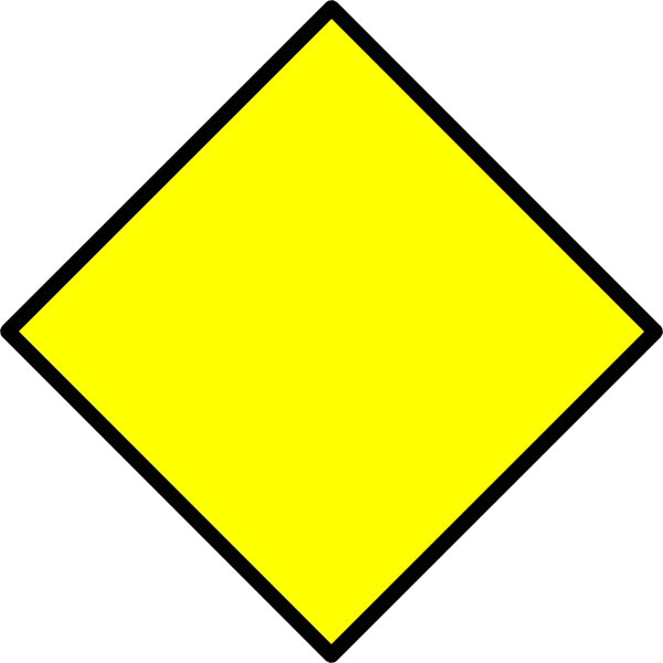clipart yellow yield sign - photo #20
