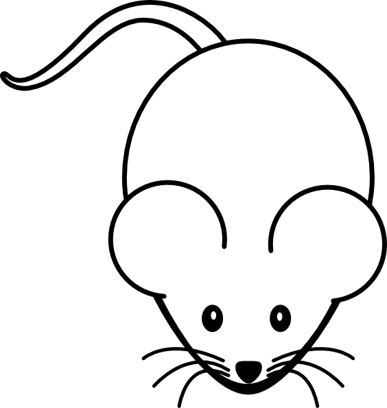 white mouse clip art - photo #4