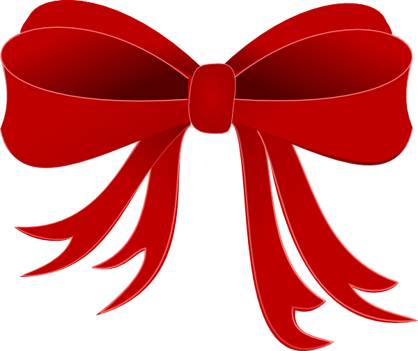 big red bow clipart - photo #9