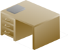 Isometric Desk Right Front With Book Clip Art