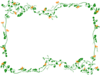 Floral Garland With Coral Flowers Clip Art