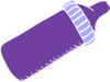 Purple Baby Bottle Clip Art