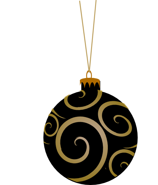 Black Metallic Ornament Clip Art at Clker.com - vector clip art online