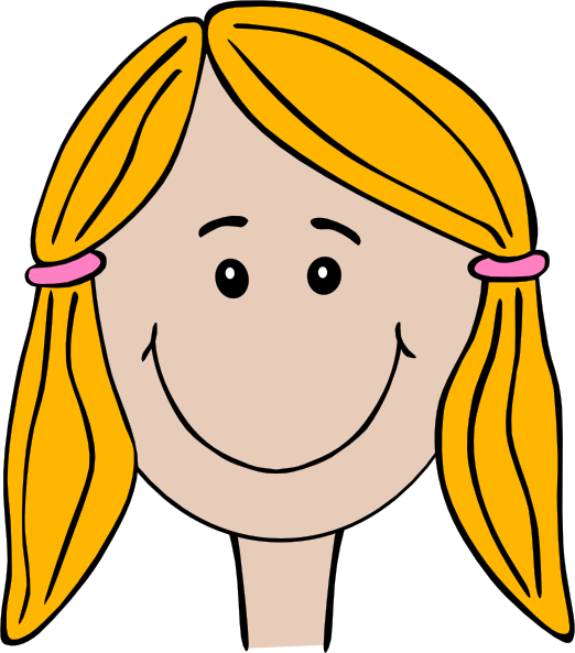 clipart little girl face - photo #2