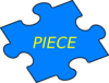 Puzzle Piece Blue Clip Art
