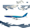747 Vector No Back Ground Low Detail Clip Art