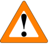 Apr Orange Black Warning Clip Art