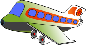 White Jumbo Jet Clip Art