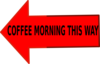 Arrow Left Coffee Morning Clip Art