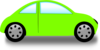 Soft Green Car Clip Art
