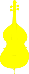 Yellow Cello Clip Art
