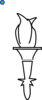 Torch B+w Clip Art