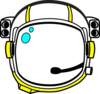 Yellow Astronaut Helmet Clip Art