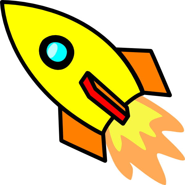 yellow rocket clipart - photo #1