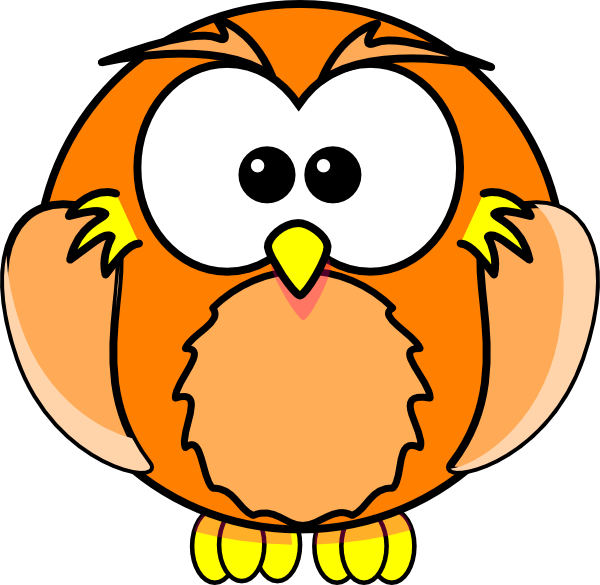 clip art orange owl - photo #3