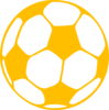 Yellowsoccerball Clip Art