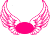 Hot Pink Guardian Angel Wings Clip Art