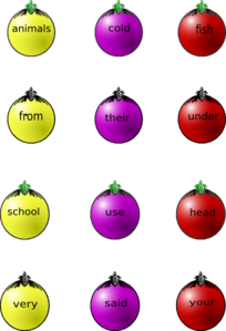 Lesson 10 & 11 Vocab Ornaments Clip Art
