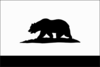 California Flag Bear Only Clip Art